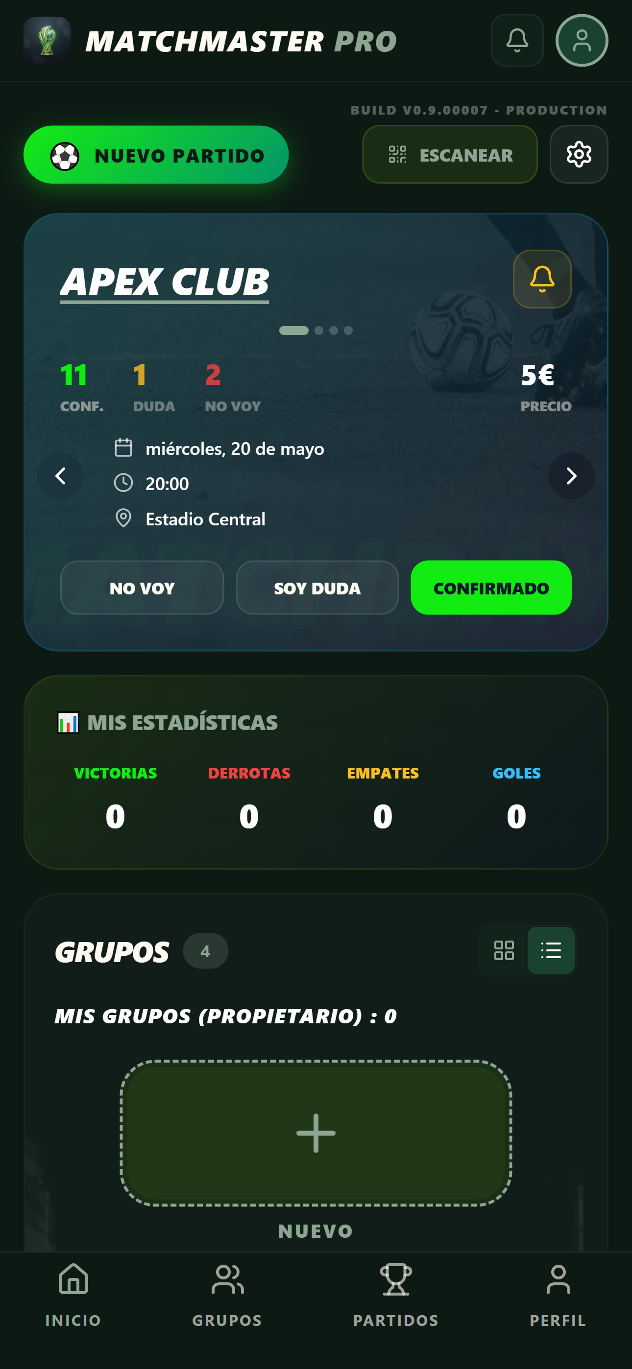 MatchMaster Dashboard